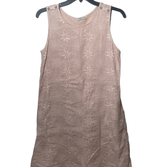 Terzo Millennio Dresses & Skirts - Terzo Millennio Large Pink Summer Dress 100% Linen